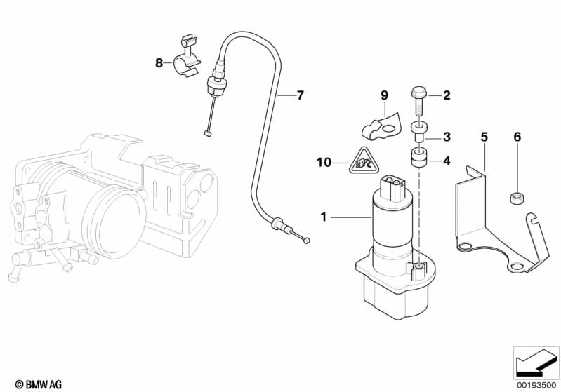 Ställmotor gasspjäll ASC+T
