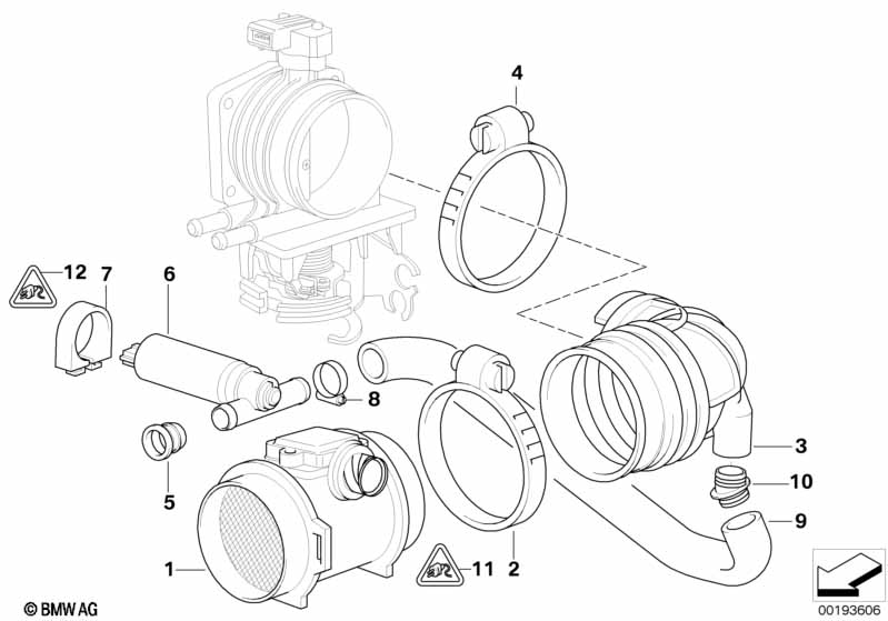 Genuine BMW 13541703726 E39 E38 Rubber Boot (Inc. 528i) | ML Performance UK Car Parts