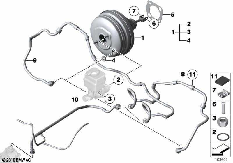 Genuine BMW 11667601054 F01 F02 Vacuum Pipe (Inc. 740i & 740Li) | ML Performance UK Car Parts
