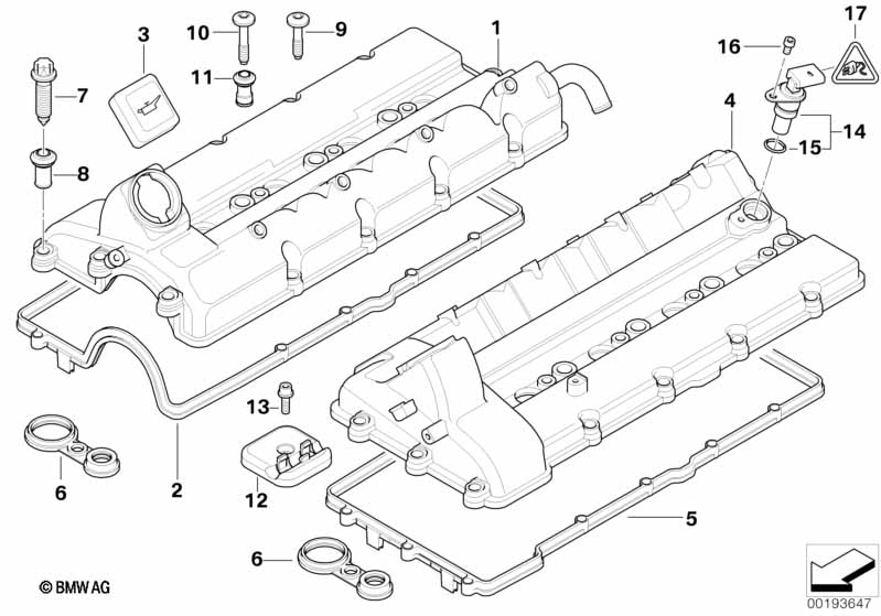 Genuine BMW 12521741004 E52 E65 E38 Screw CM5X14 (Inc. 740d) | ML Performance UK Car Parts