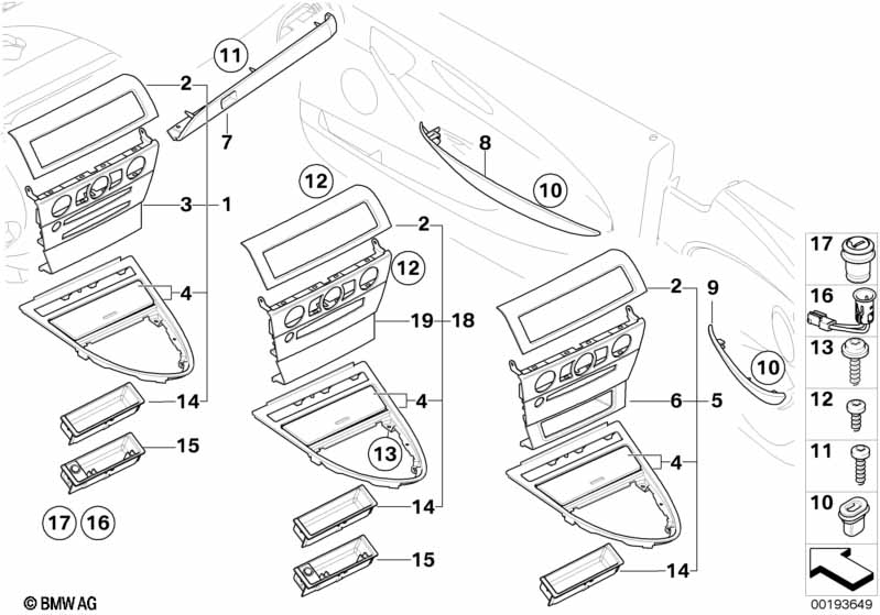 Genuine BMW 51419134711 E63 E64 Decorative Strip, Door Front Left AHORN (Inc. 630i, 635d & 650i) | ML Performance EU Car Parts