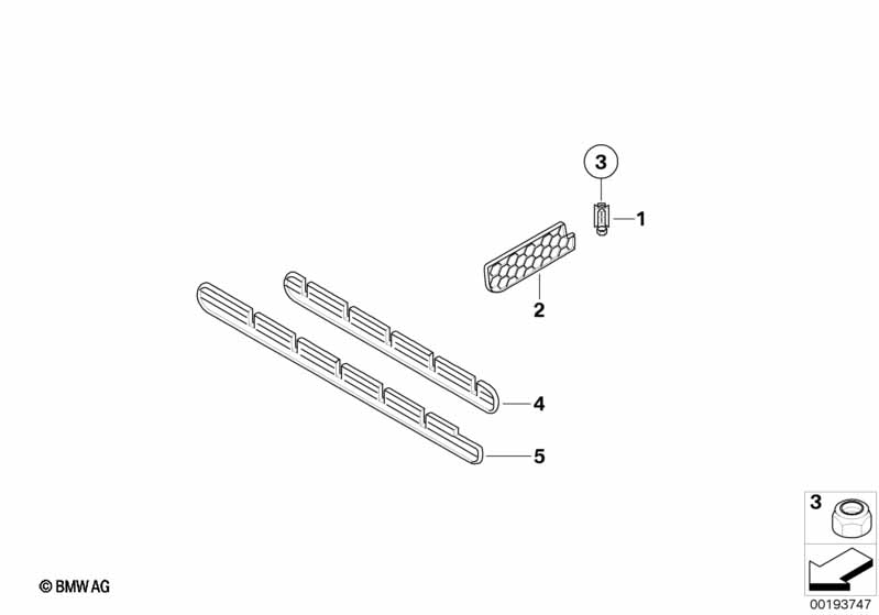 Genuine BMW 51477132300 E60 Partition Support,Luggage Comp.Indentat. (Inc. 535i, 528xi & 525xd) | ML Performance EU Car Parts