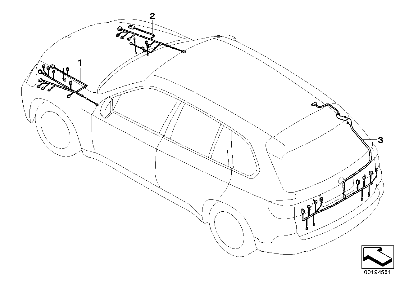 Genuine BMW 61119199250 E70 E72 E71 Rep. Wiring Harness Abs/Dsc Front Right (Inc. X6 M, X5 35iX & X5 3.0si) | Duco Car Parts UK Car Parts