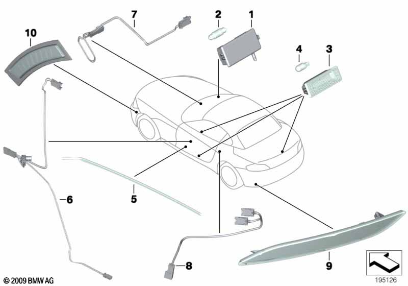 Genuine BMW 63319184955 E89 Led Module, Storage Tray (Inc. Z4 18i, Z4 35is & Z4 20i) | ML Performance EU Car Parts