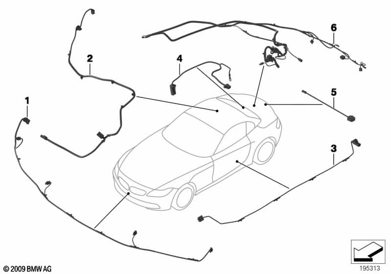 Genuine BMW 61129225779 E89 Wiring Trunk Lid (Inc. Z4 35is, Z4 35i & Z4 30i) | Duco Car Parts UK Car Parts
