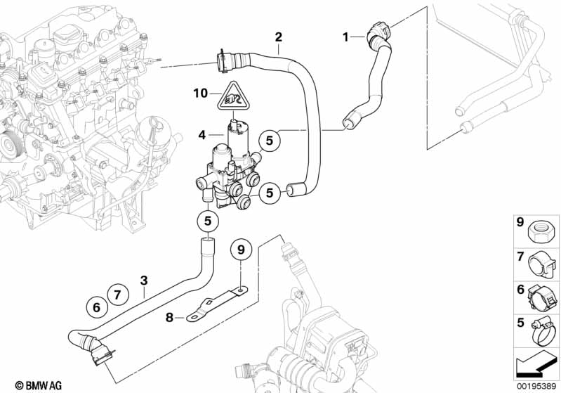 Genuine BMW 64126951814 E90 E92 Changeover Valve (Inc. 320d, 330xd & 330d) | ML Performance EU Car Parts