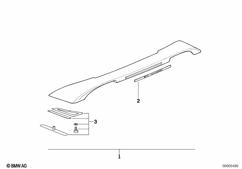 BMW motorsport rear wing