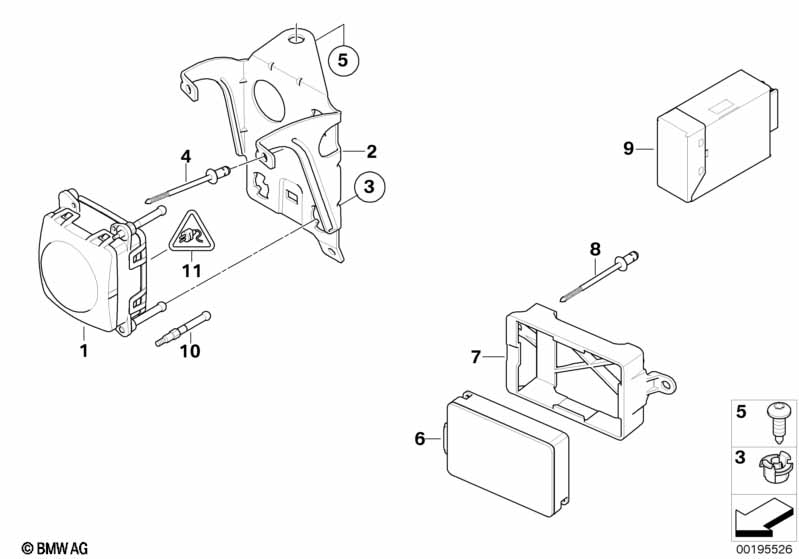 Genuine BMW 66316784844 E63 E64 E61 Control Unit Ldm (Inc. 530i, 630i & 540i) | ML Performance EU Car Parts