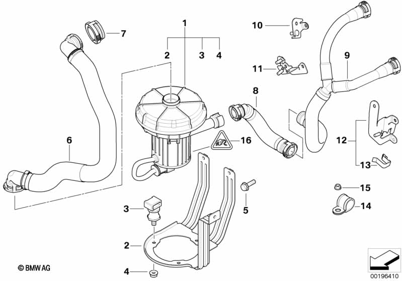 Genuine BMW 11727556960 E65 E67 E66 Pressure Hose Assy (Inc. 760Li, 760LiS & 760i) | ML Performance UK Car Parts