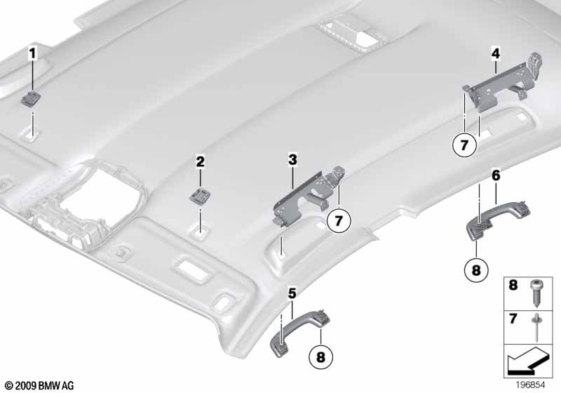 Genuine BMW 51169137193 Grab Handle Bracket, Rear Left (Inc. 535dX, 528i & 550iX 4.0) | ML Performance EU Car Parts