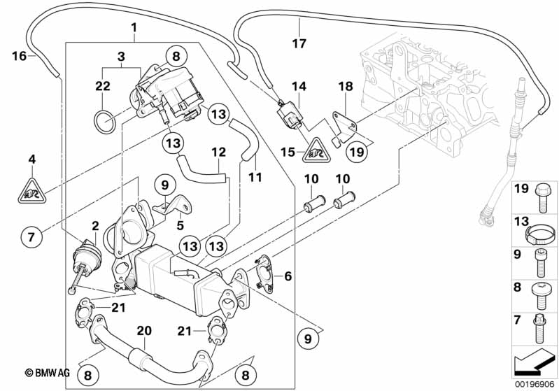 Genuine BMW 11718506451 E84 E83 Egr Line (Inc. X3 1.8d, X1 20dX & X3 2.0d) | ML Performance UK Car Parts