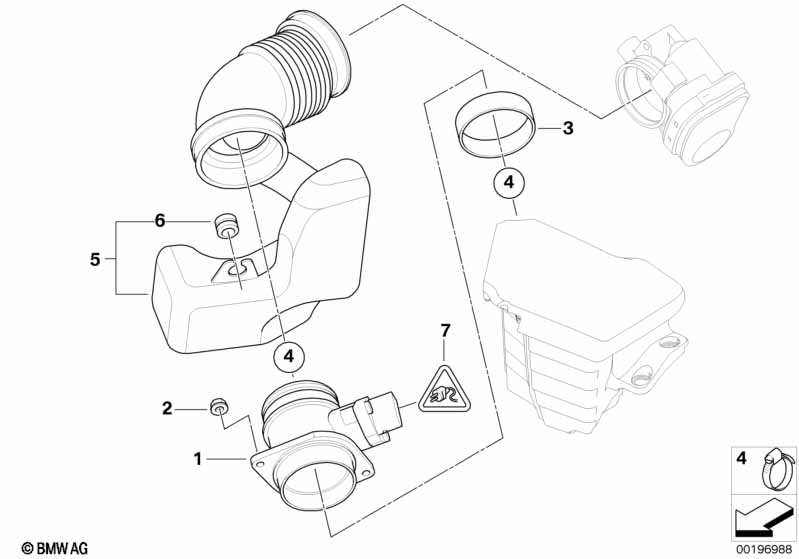 Hot-film air mass meter
