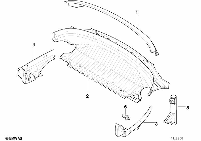 Genuine BMW 41328398709 E36 Rear Window Frame (Inc. Z3) | ML Performance US Car Parts