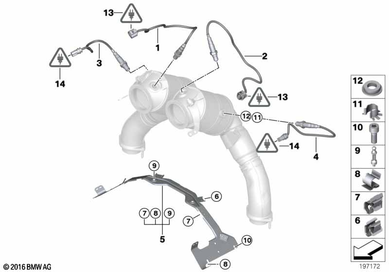 Genuine BMW 11787593861 E70 E71 Lambda-Probe Bracket (Inc. X5 M & X6 M) | ML Performance UK Car Parts