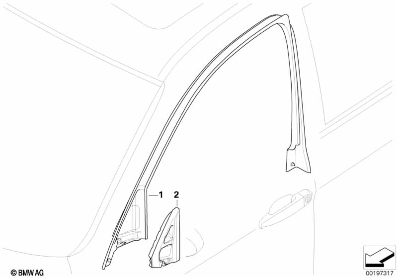 Door window lifting mechanism front