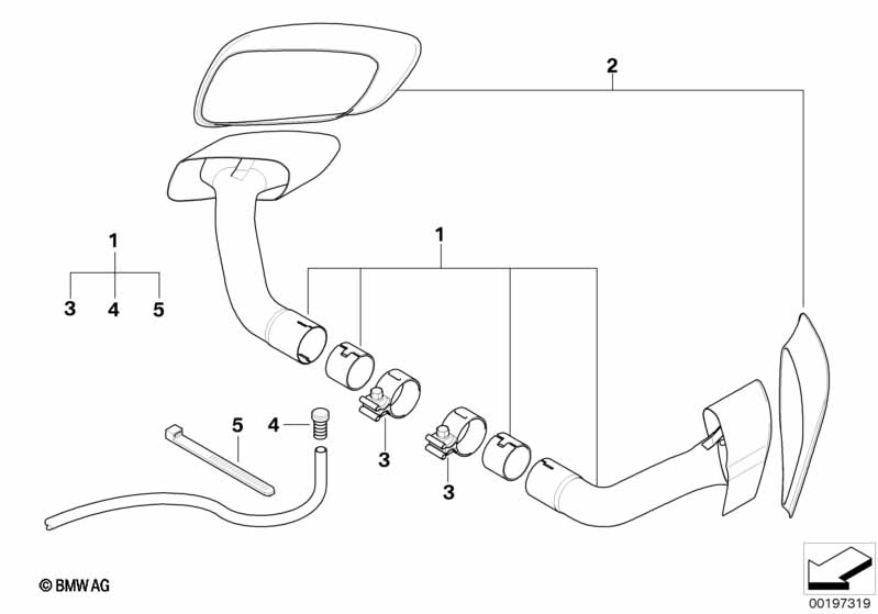 Tailpipe tip, chrome