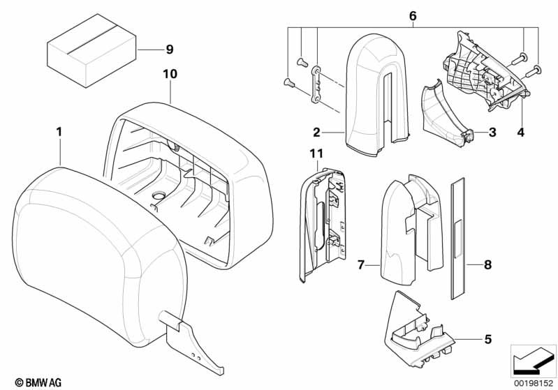 Genuine BMW 52107842942 E93 Covering Right FUCHSROT (Inc. M3) | ML Performance EU Car Parts
