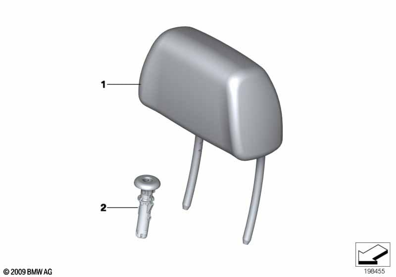Genuine BMW 52102992847 E84 Headrest Leather ROTBRAUN (Inc. X1 16d, X1 20iX & X1 18i) | ML Performance UK Car Parts