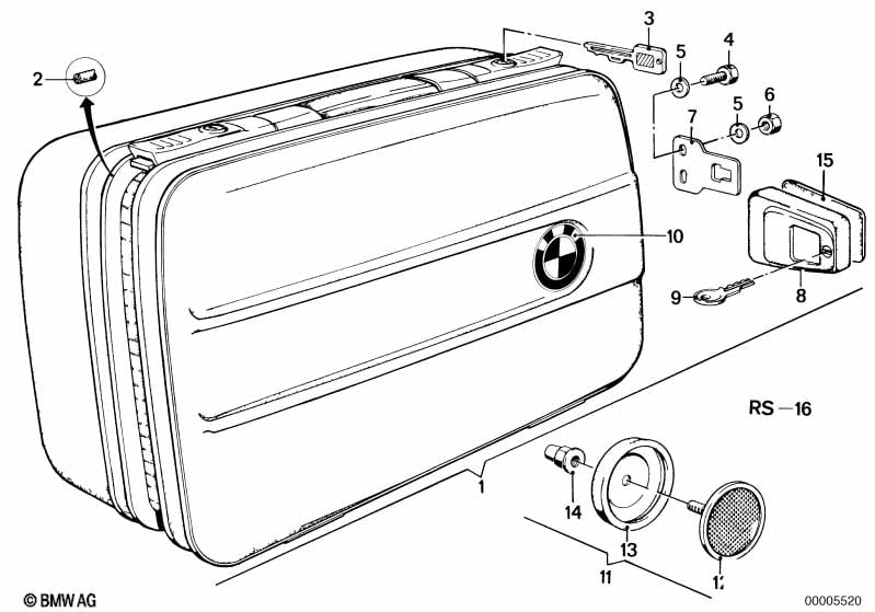 Set motocase