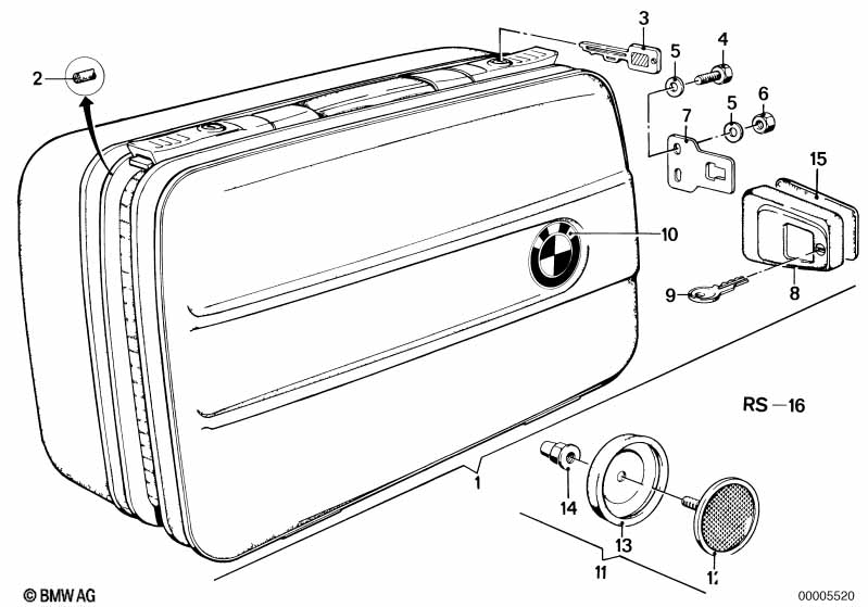 Genuine BMW 46541239479 Base 3mm (Inc. R60/6, R90S & R65T) | ML Performance EU Car Parts