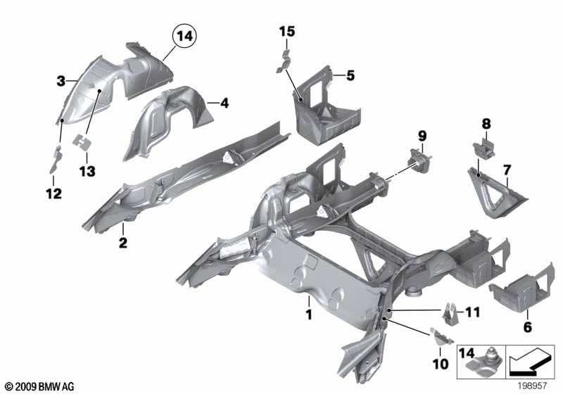 Genuine BMW 41002993096 E84 Trunk Floor Right (Inc. X1 28i, X1 20iX & X1 18i) | ML Performance UK Car Parts