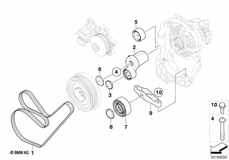 Belt Drive Water Pump/Alternator