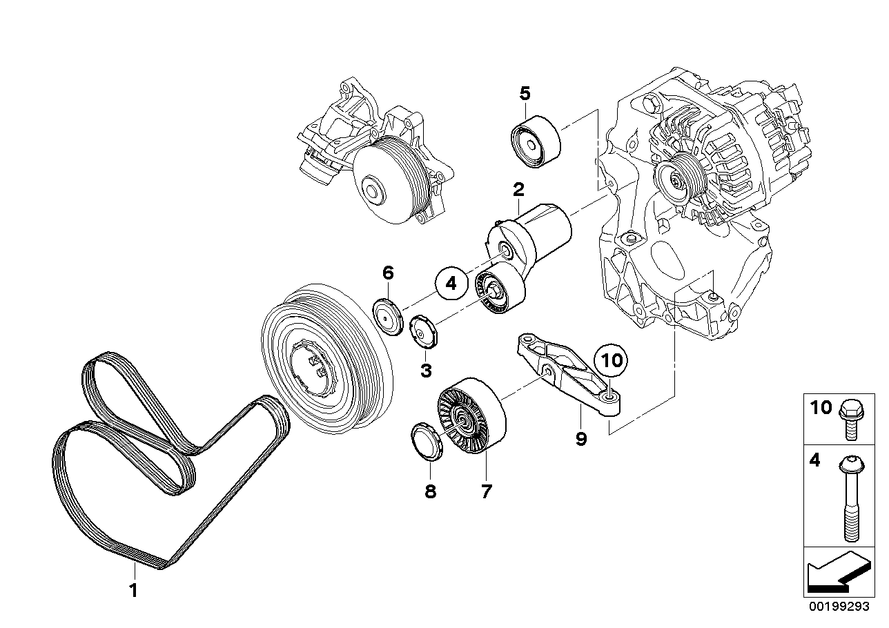 Genuine BMW 11287811798 E81 F07 E93 Isa Screw M10X100 (Inc. 535d, 123d & 320xd) | ML Performance UK Car Parts