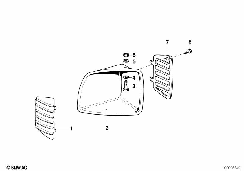 Genuine BMW 46631239143 Air Inlet Left Prime Coated (Inc. R45T & R 65 RT) | ML Performance EU Car Parts