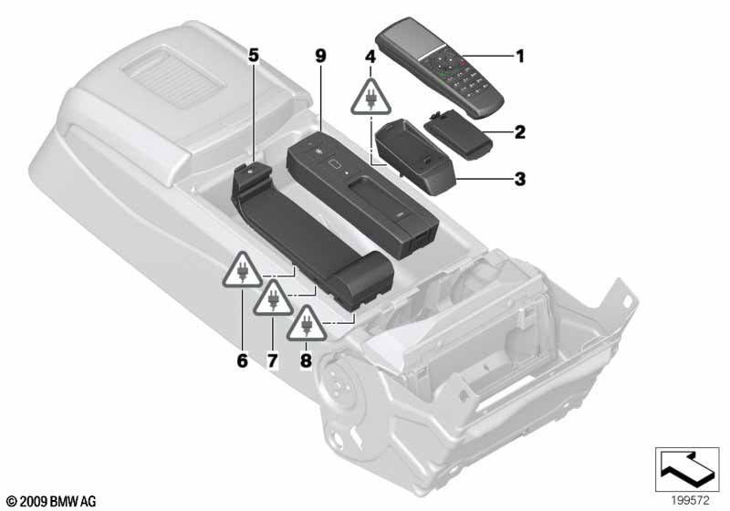 Genuine BMW 84109223773 F01 G11 Charge Cradle For Bluetooth Receiver (Inc. Ghost EWB, 740LdX & 740LeX) | ML Performance EU Car Parts