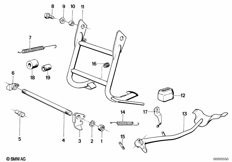 Genuine BMW 46531236859 Support Shackle (Inc. R75/5) | ML Performance UK Car Parts