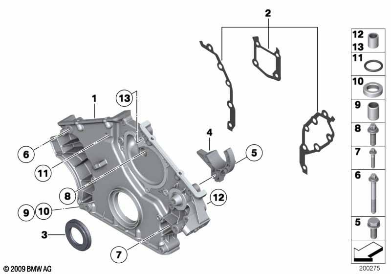 Lower timing case