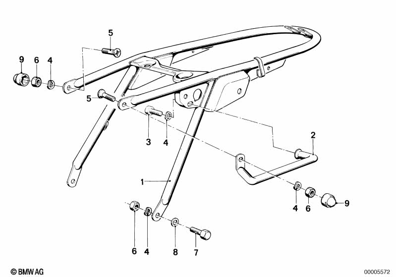 Rear frame