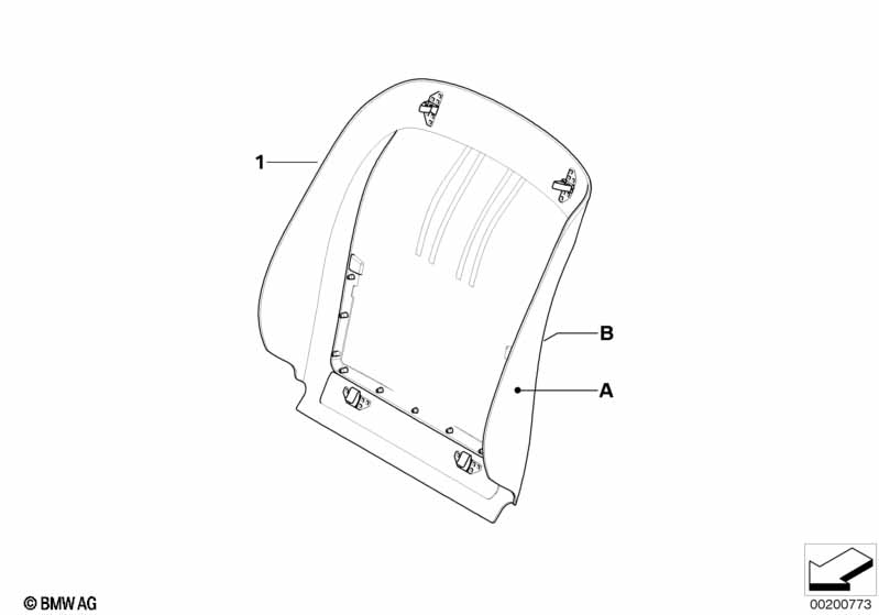 Individ. rear panel Basic /Sports seat