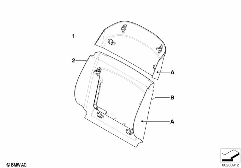 Individ. rear panel,leather comfort seat