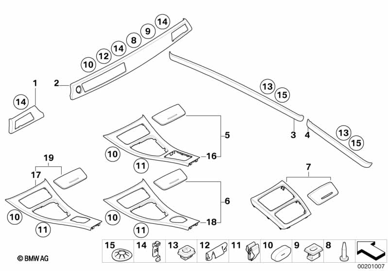 Genuine BMW 51166966471 E92 E93 Cover, Rear Console, Front PAPPELMASER GR. (Inc. 320i, M3 & 328i) | ML Performance UK Car Parts