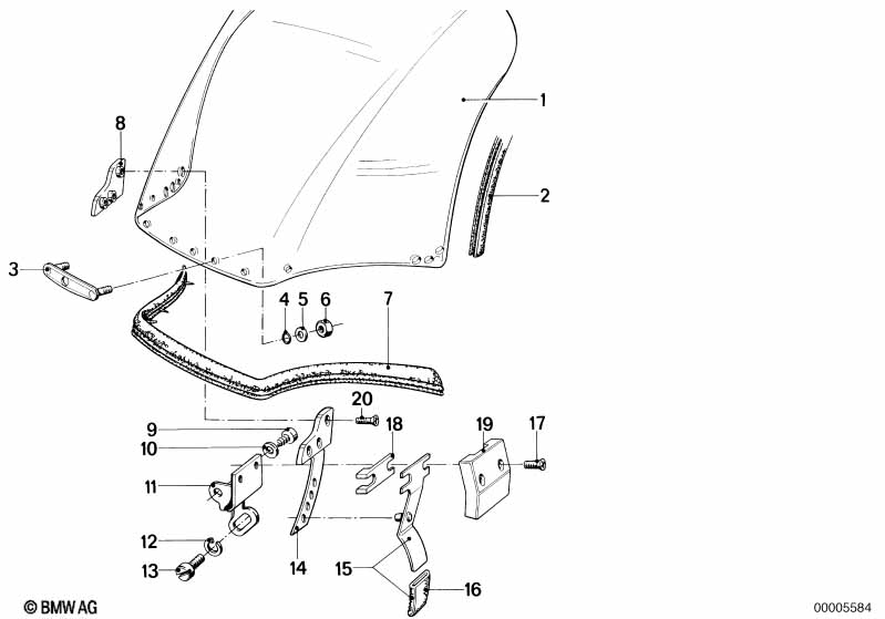 Genuine BMW 46631241023 Bracket Left (Inc. R 75) | ML Performance EU Car Parts