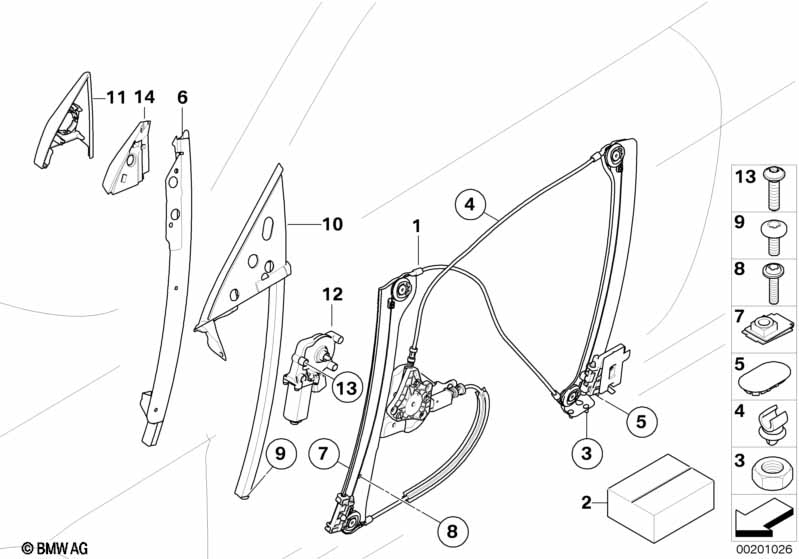 Genuine BMW 67626981144 E63 E64 Drive For Window Lifter (Inc. 650i, 635d & M6) | ML Performance UK Car Parts