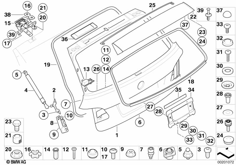Genuine BMW 61116945528 E61 Expanding Rivet (Inc. 525i) | ML Performance UK Car Parts