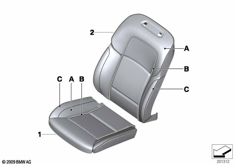 Individual cover, leather comfort seat
