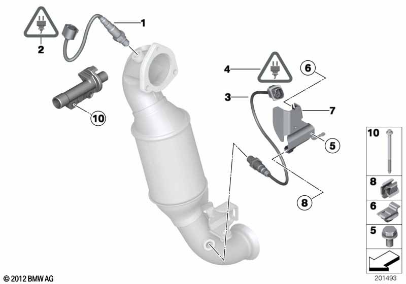 Genuine BMW 11787548961 Lambda Monitor Sensor L=475mm (Inc. Cooper ALL4, Coop.S JCW & Cooper) | ML Performance UK Car Parts