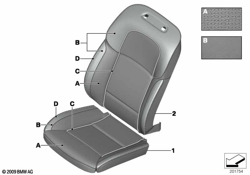 Individual cover,Klima-Leather comf.seat