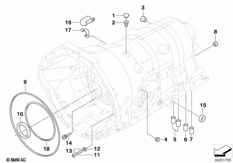 GA6HP26Z housing with mounting parts