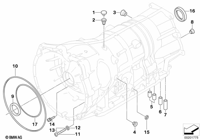 GA6HP26Z hous. attachm. parts, AWD