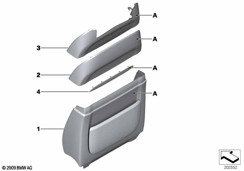 Pared post. asiento conf. cuero indiv.