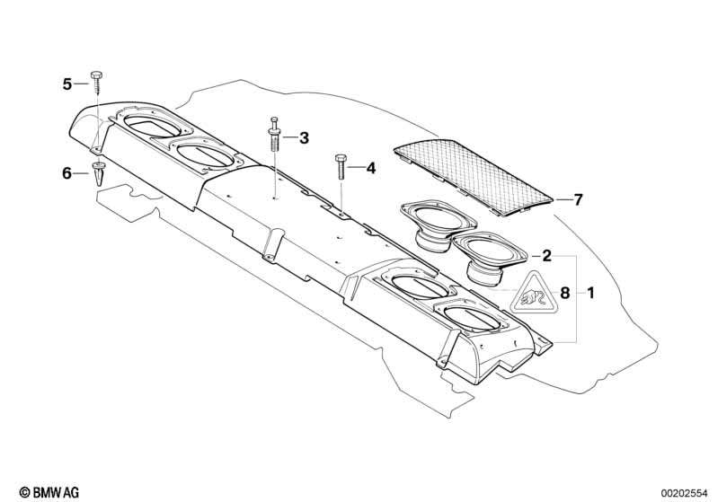 Singl.parts subwooferbox top-hifi system