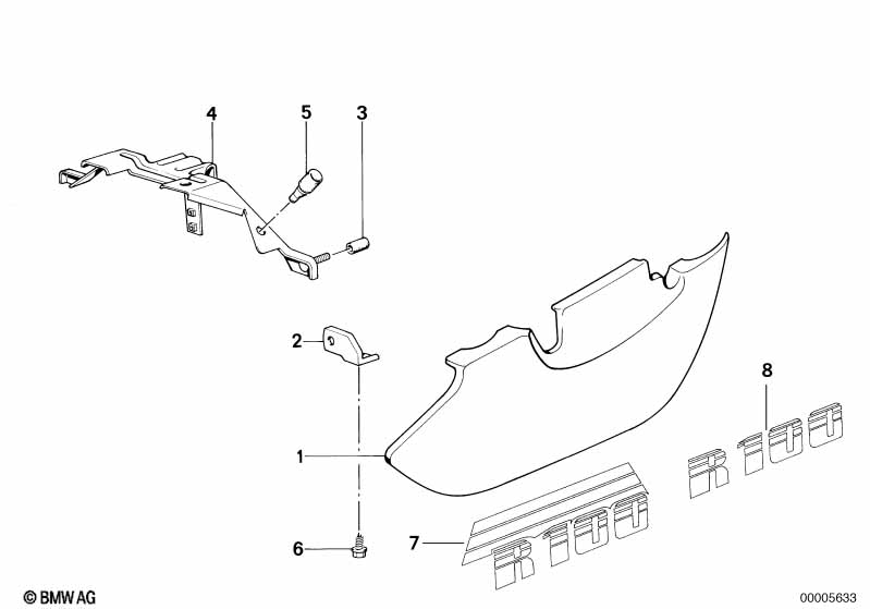 Genuine BMW 46631452402 Holder RECHTS (Inc. R 65 RT) | ML Performance UK Car Parts
