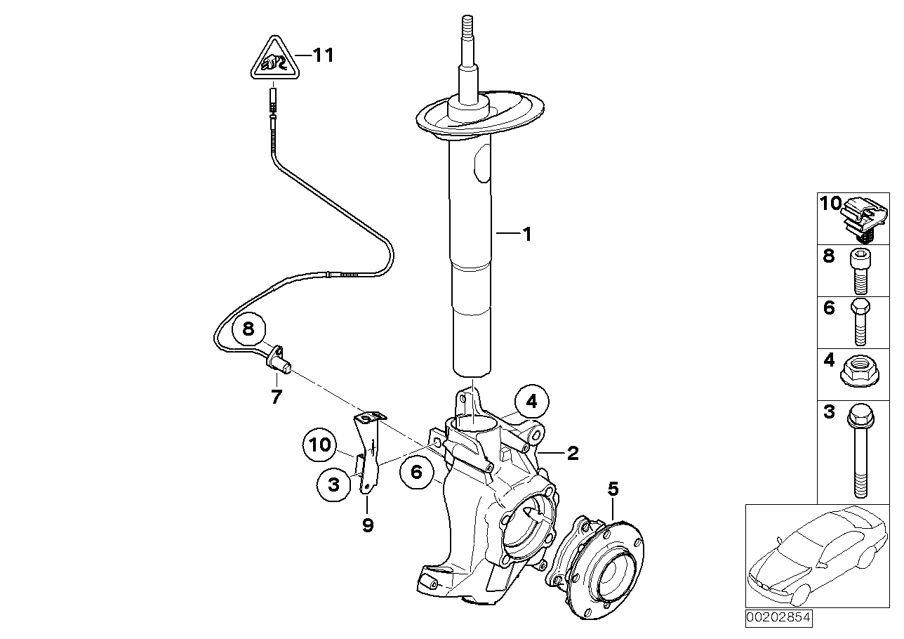 Genuine BMW 34526771708 E65 E66 Dsc Pulse Generator, Front (Inc. 730Ld, 745d & Alpina B7) | ML Performance UK Car Parts