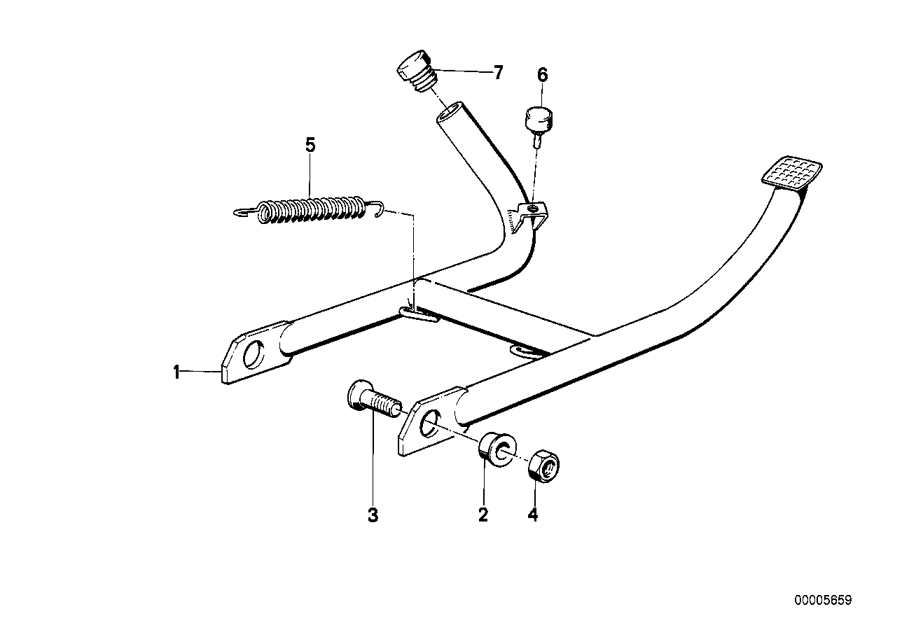 Genuine BMW 46522312444 Center Stand (Inc. R 100 R) | ML Performance UK Car Parts
