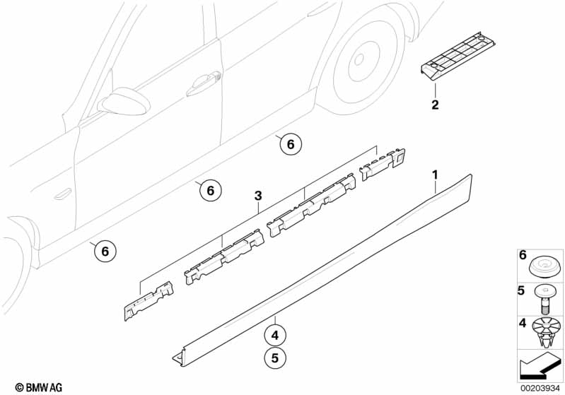 Cover door sill / wheel arch