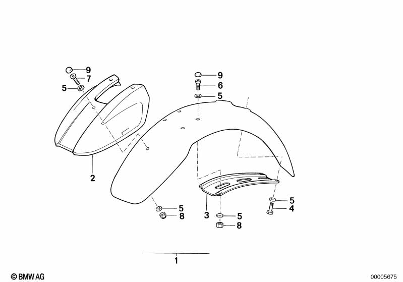 Mudguard front-extended